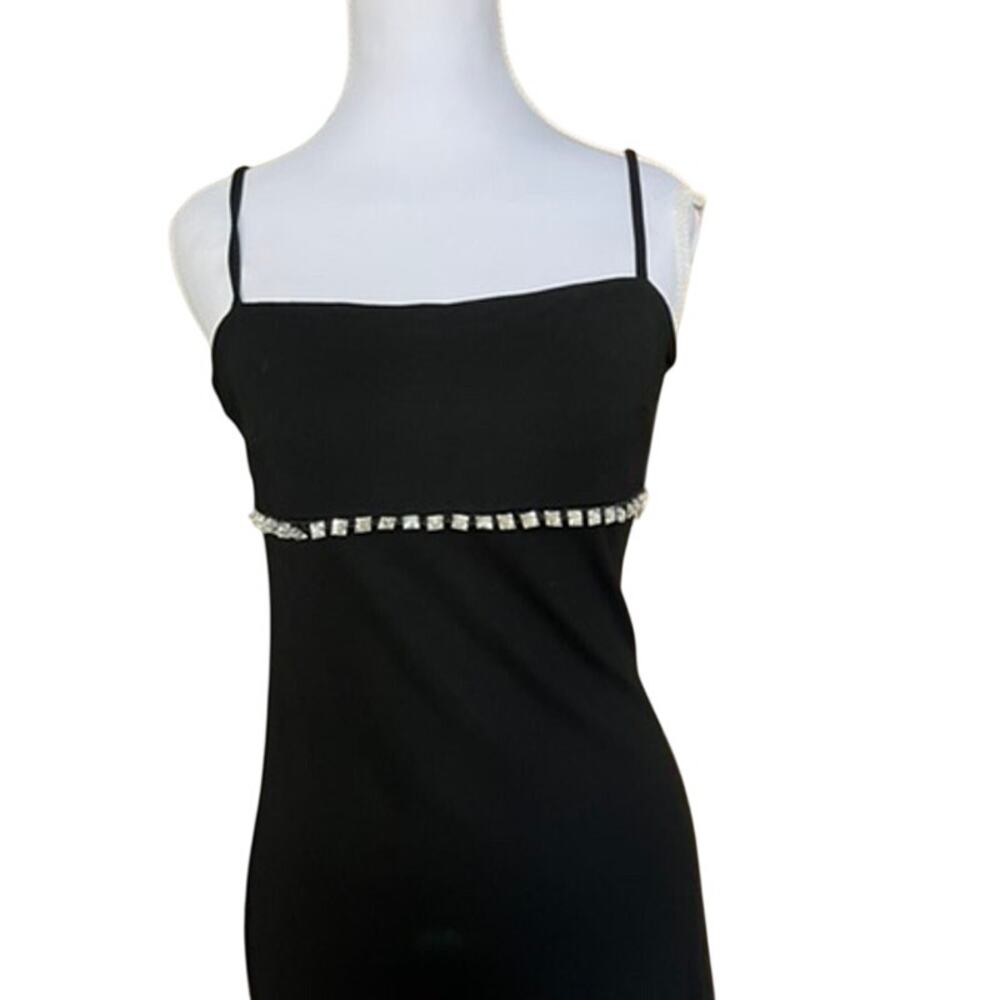 Vintage Morgan De Toi Mini Dress Rhinestone Detail Size S - Picture 4 of 9